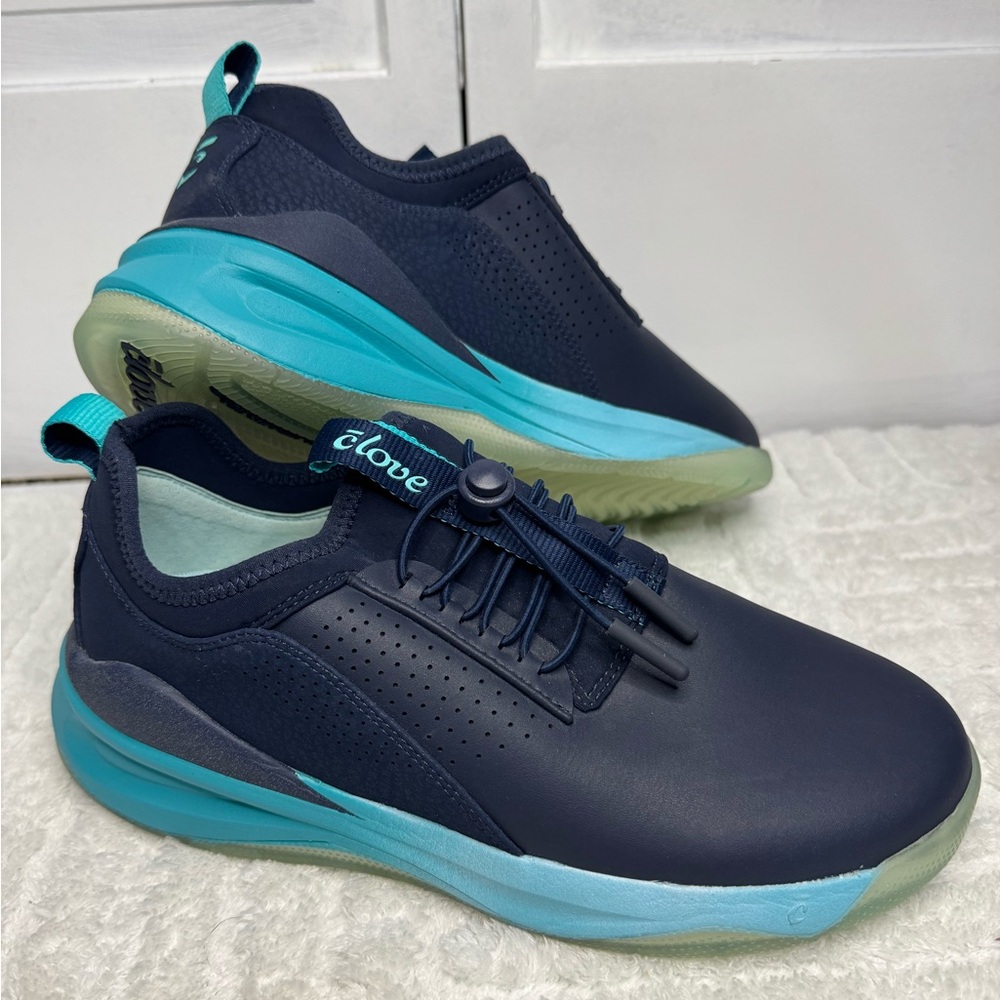 cLove Women's Navy and Teal Slip-On Sneakers